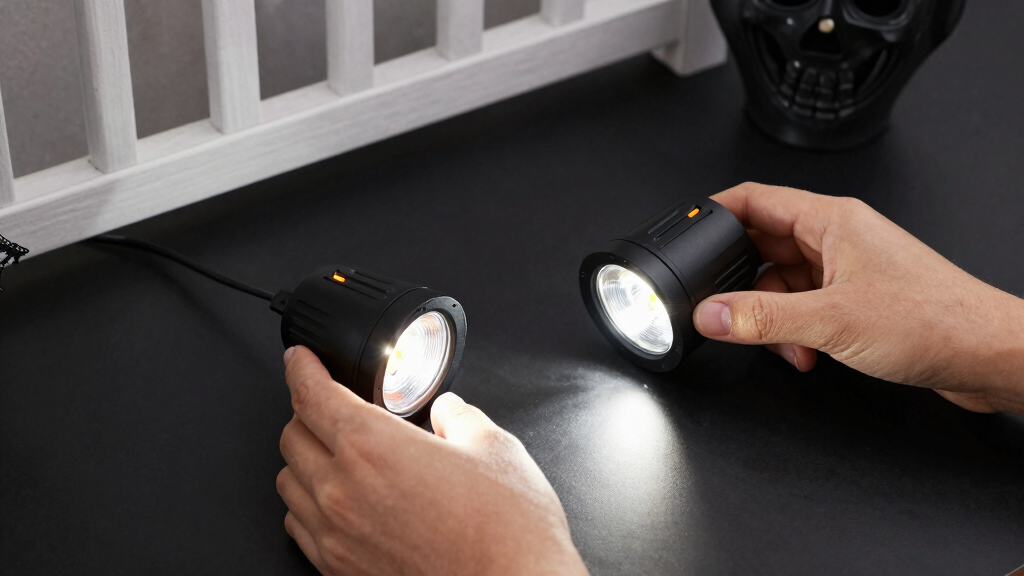 best battery powered uplights for halloween