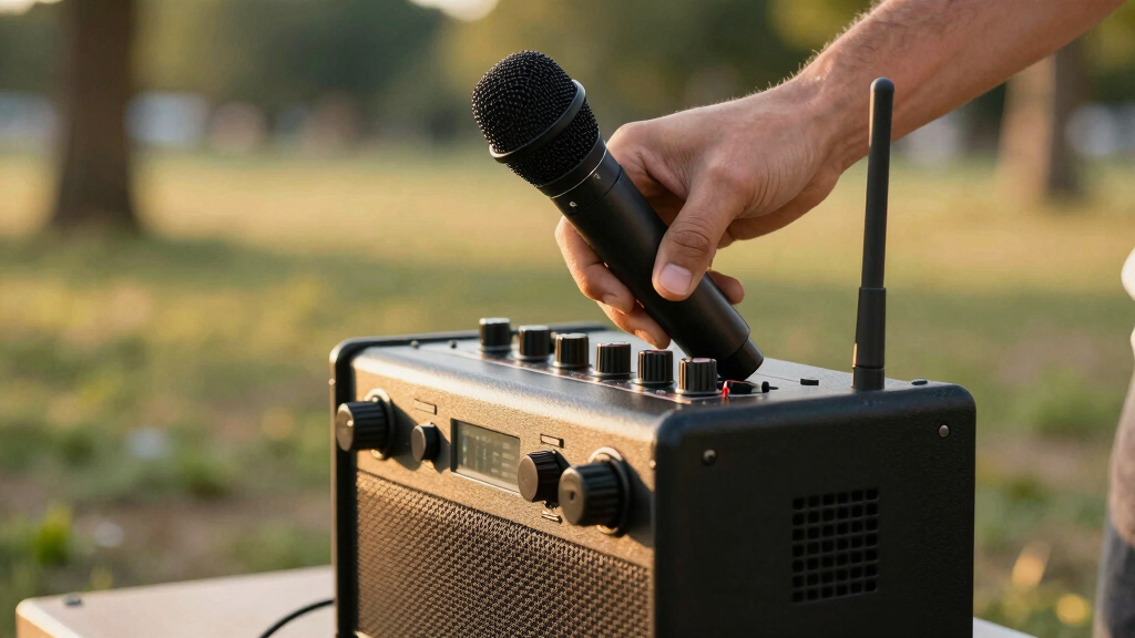 best portable pa system with wireless mic