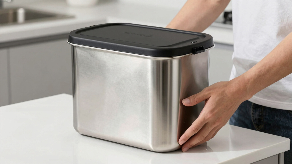best countertop compost bin stainless steel