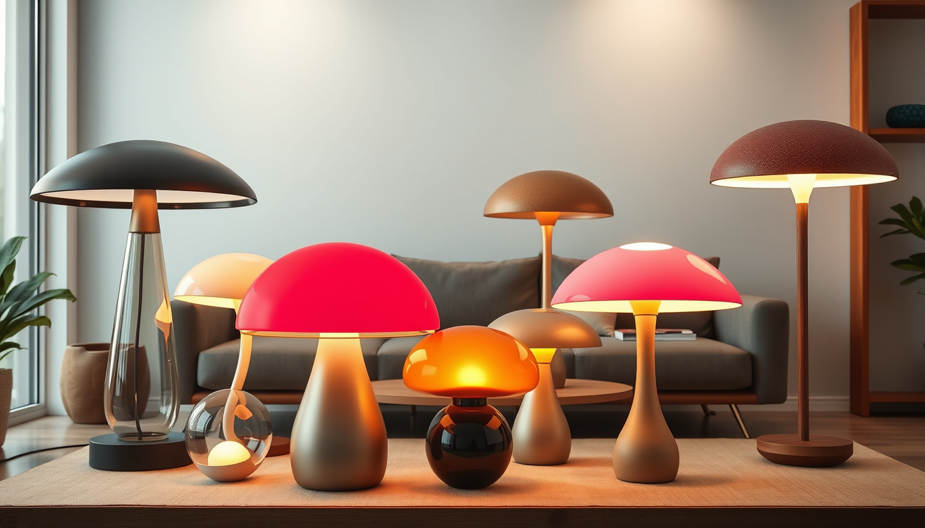 Popular Modern Mushroom Lamp Designs