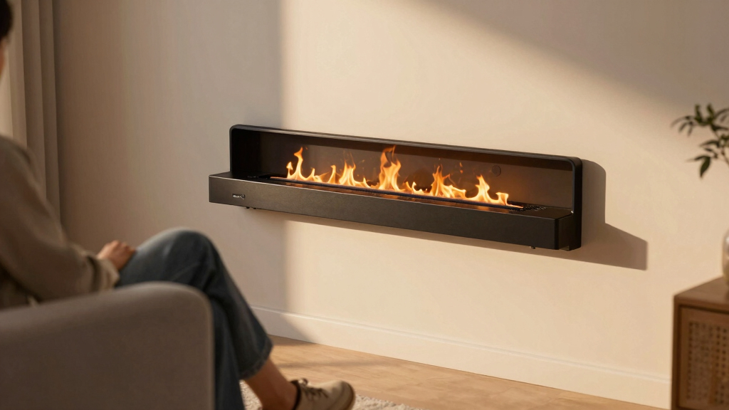 best ultra thin linear electric fireplace