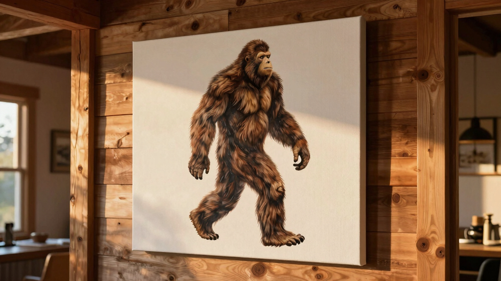 best bigfoot wall art large canvas