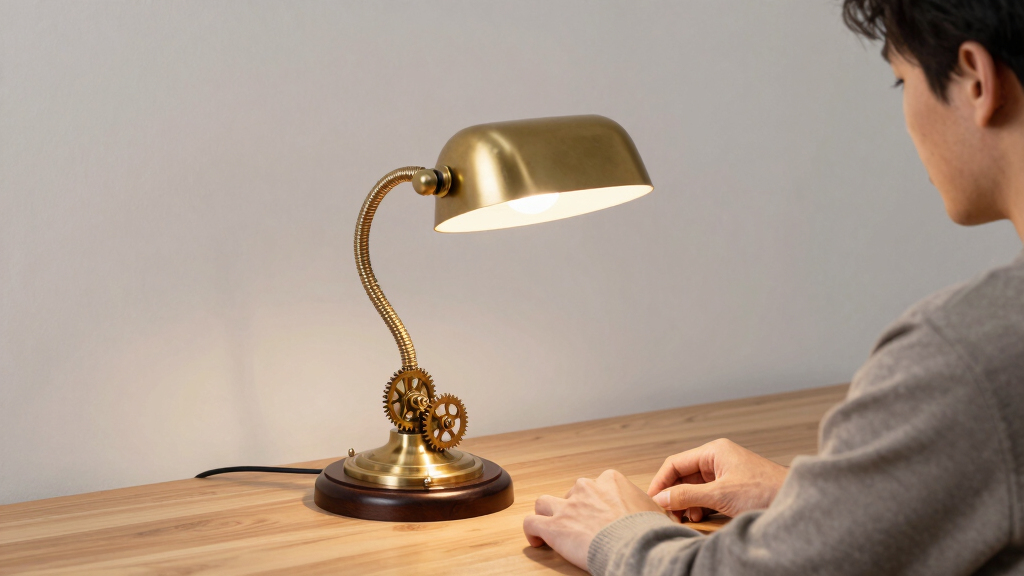 steampunk desk lamp