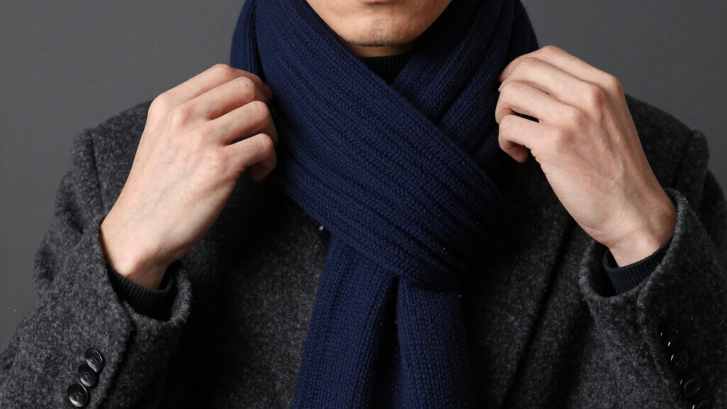 premium scarves for winter layering men