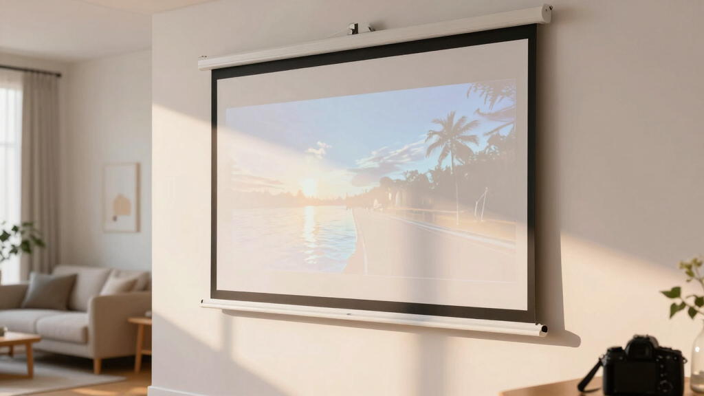 best fixed frame projector screen for bright room