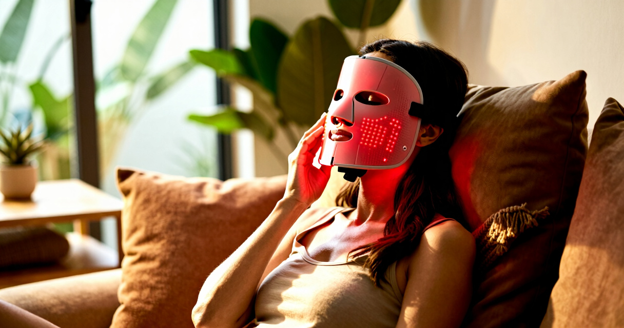 red light therapy face mask