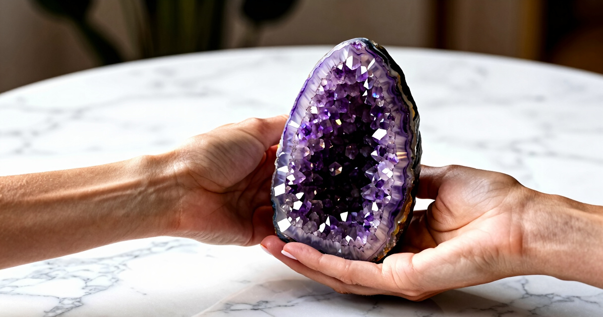 large amethyst geode