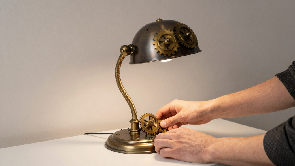 steampunk desk lamp