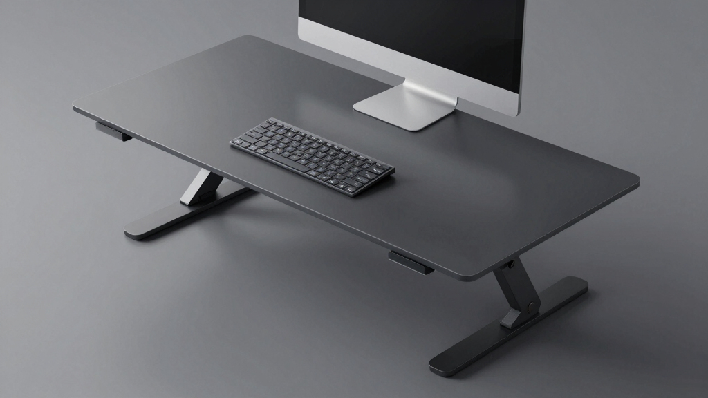 best standing desk converter large desktop