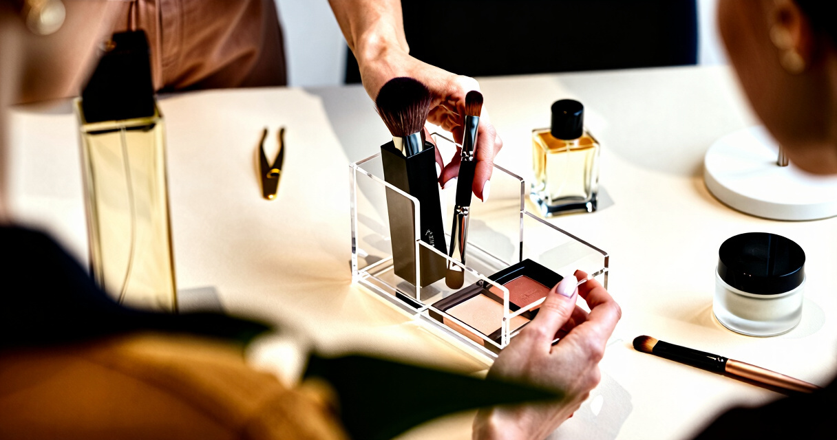 best luxury makeup organizer acrylic