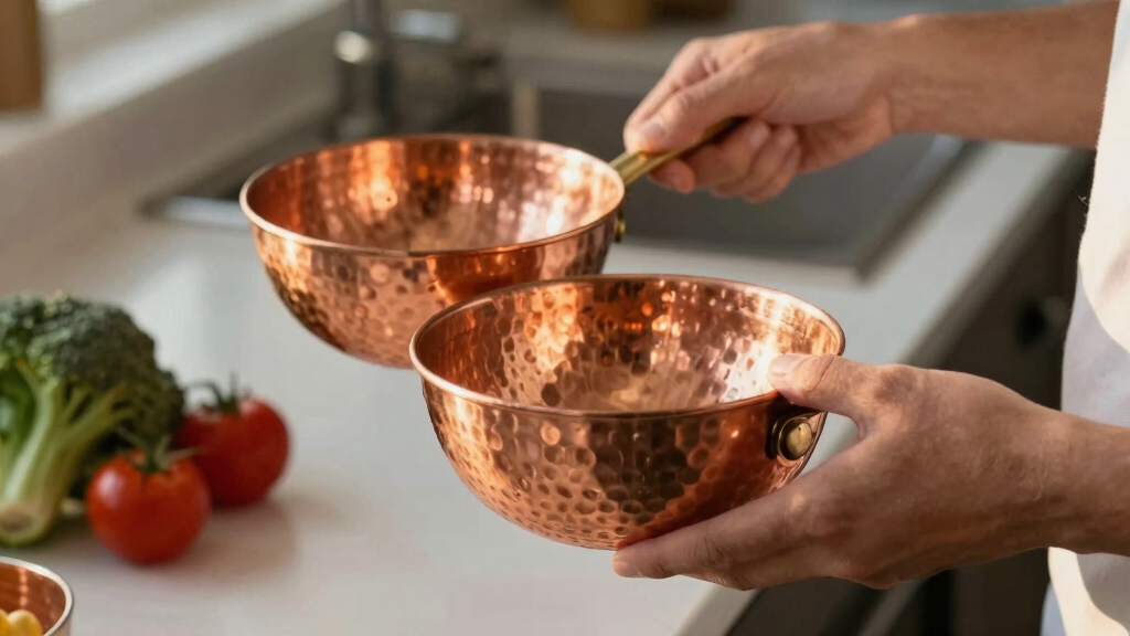 best copper serving bowl set