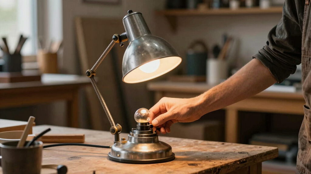 vintage industrial desk lamp