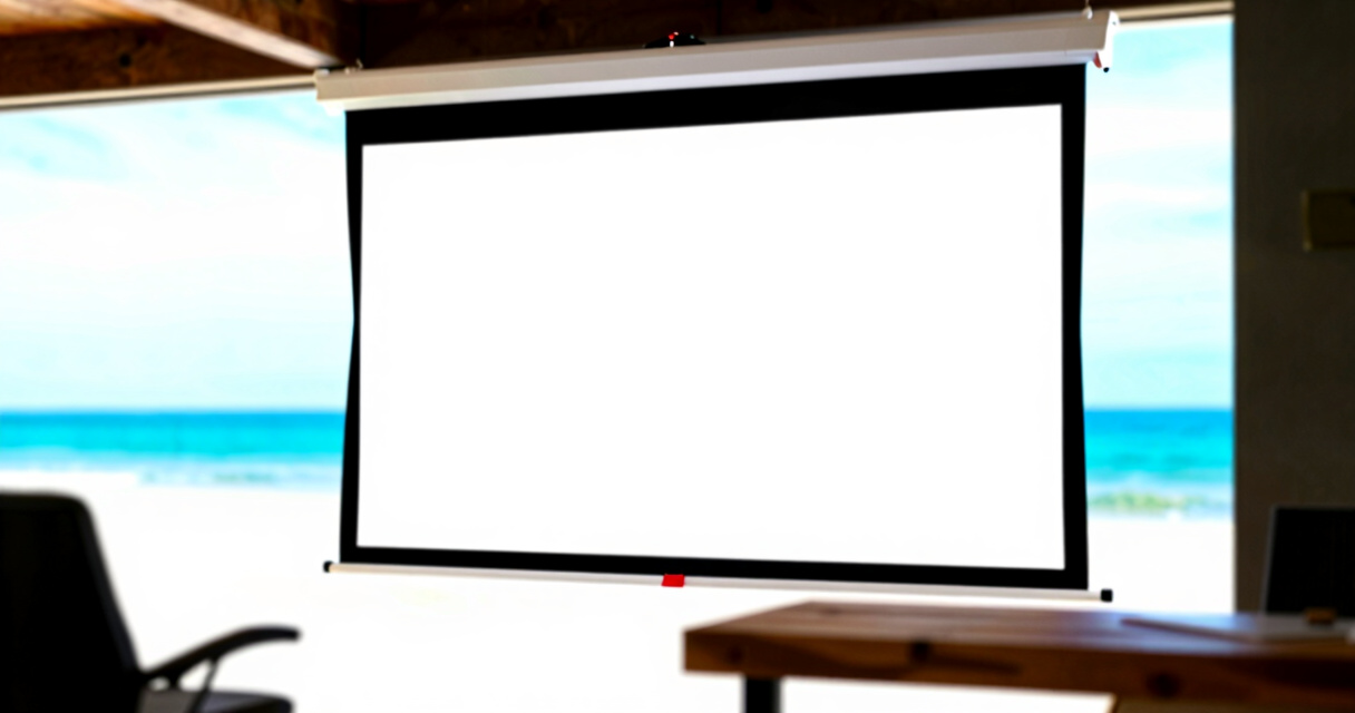 motorized projector screen