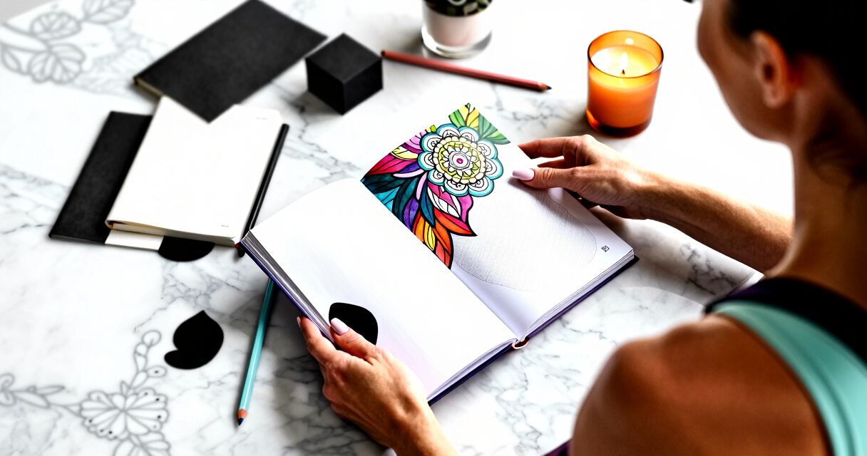adult coloring book gift set