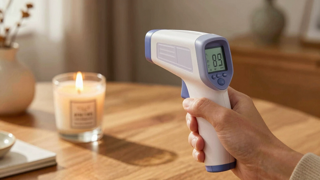 infrared thermometer for candle making