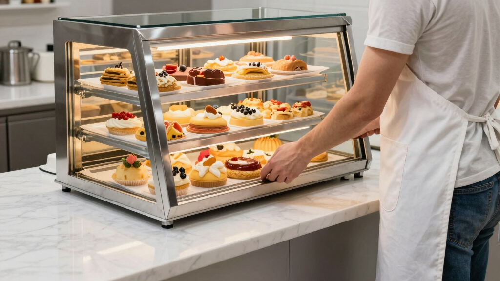best bakery showcase fridge countertop