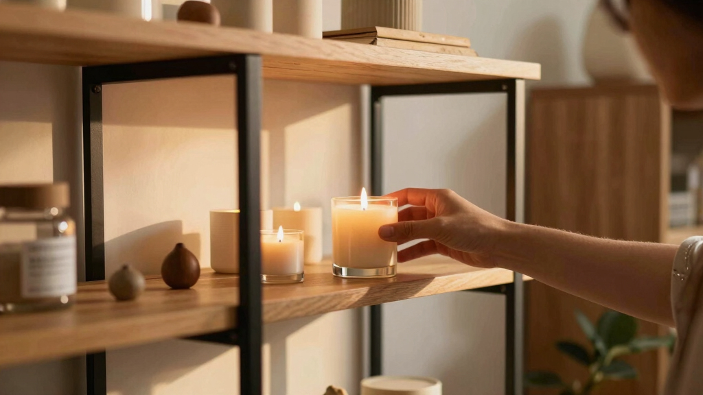 best shelving for candle studio