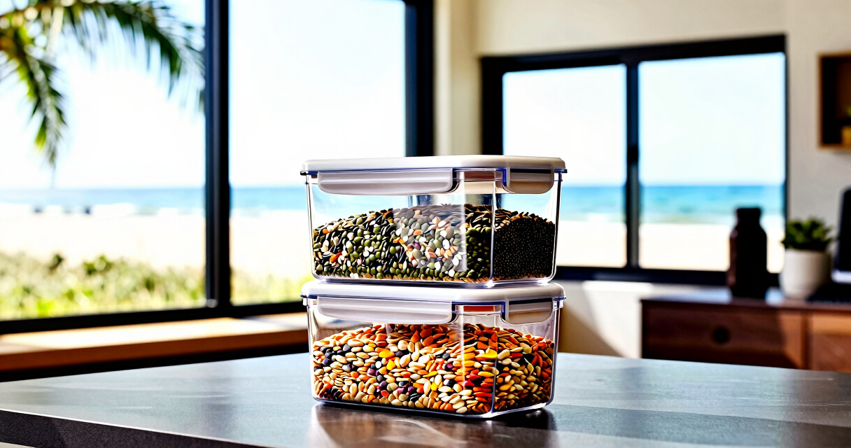 best stackable pantry containers for seeds and grains