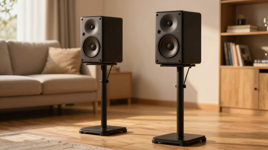best heavy duty rear speaker stands for Atmos room
