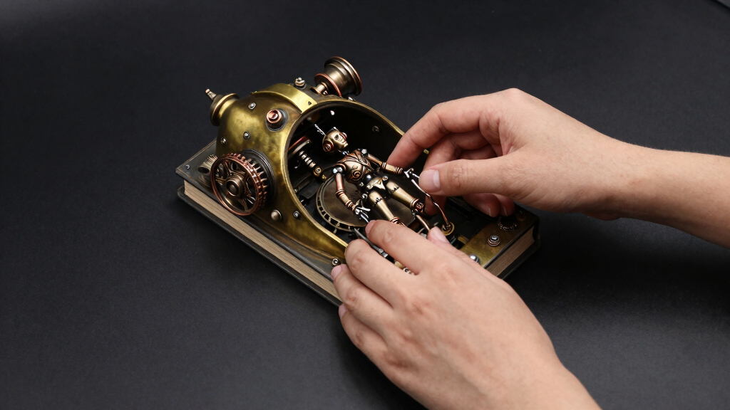 steampunk book nook