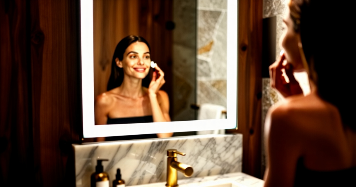 best led bathroom mirrors