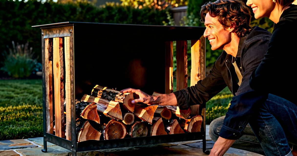 best covered firewood rack extra large