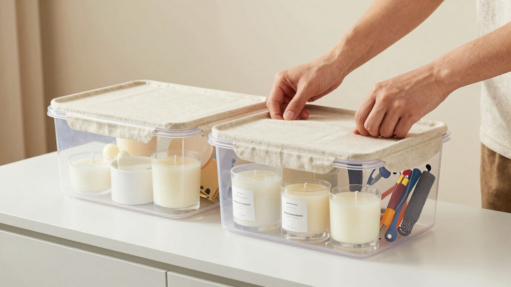 best storage bins for candle supplies