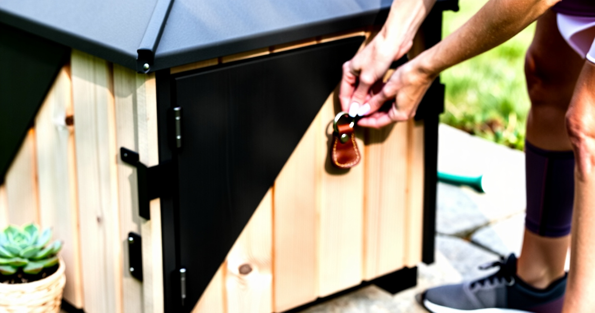 outdoor storage shed