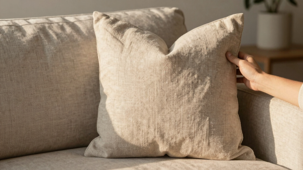 best throw pillows for neutral sofas