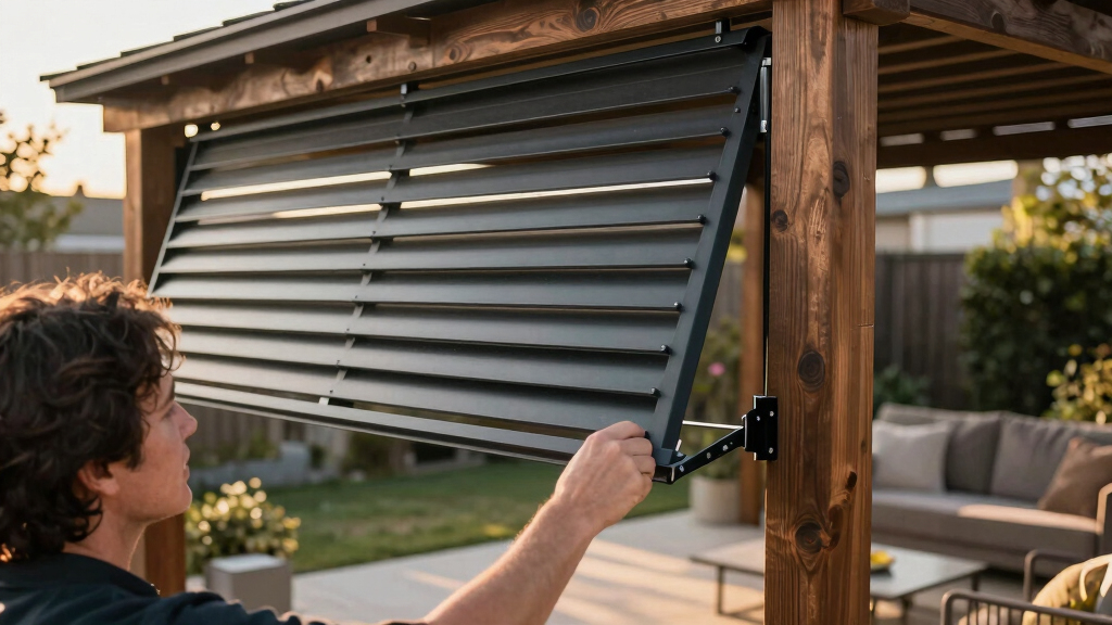 best smart pergolas with adjustable louvers