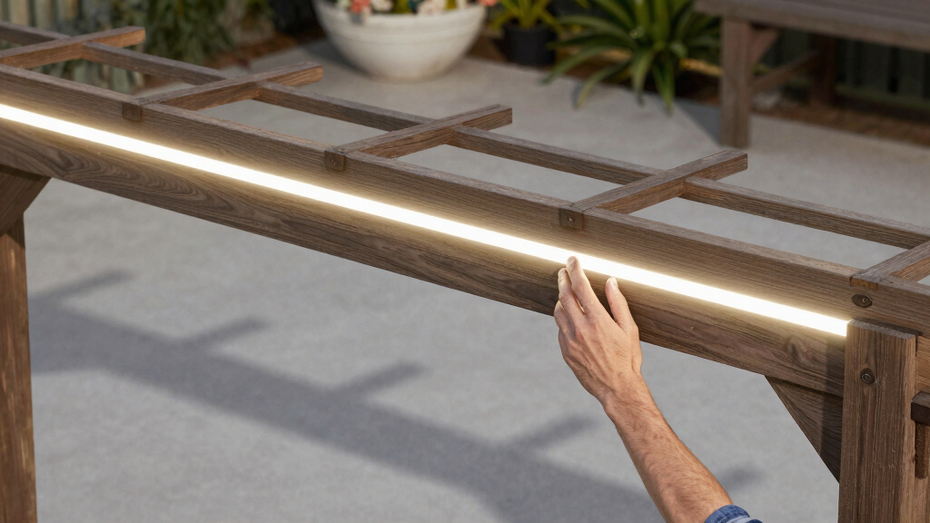best pergolas with integrated lighting for patios