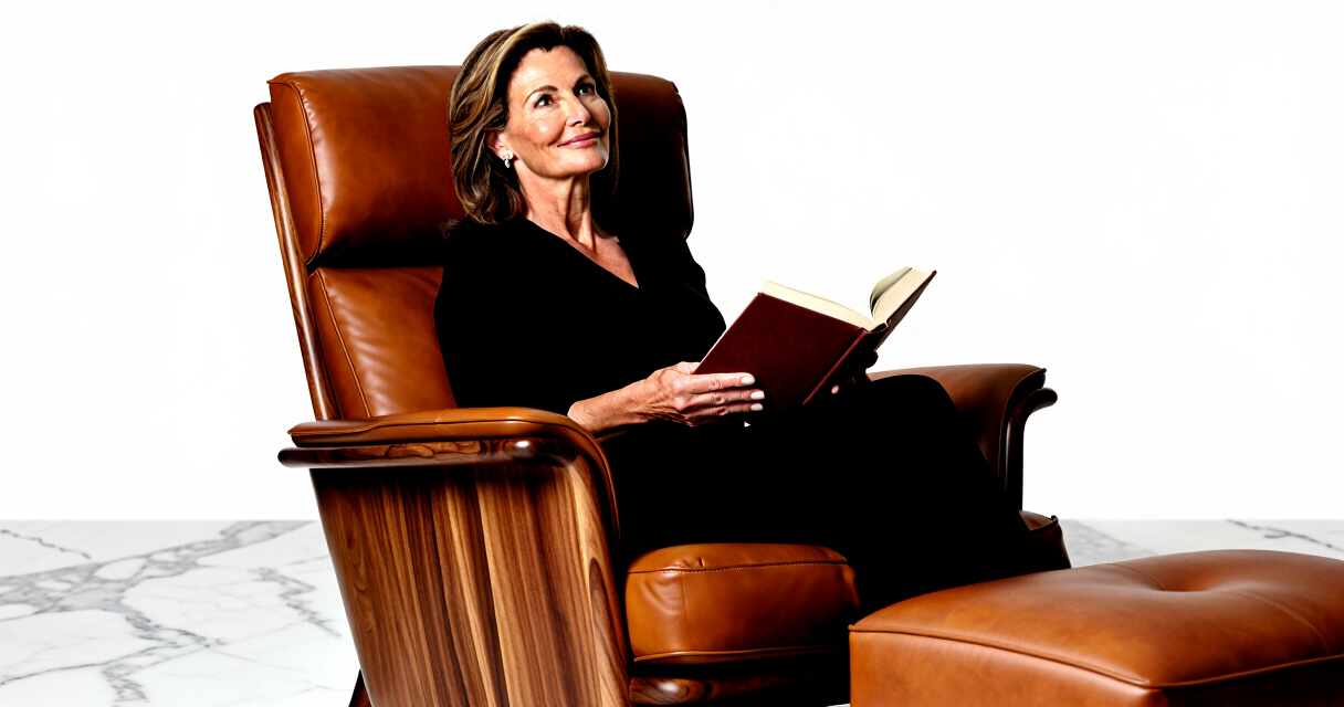 reading chair with ottoman