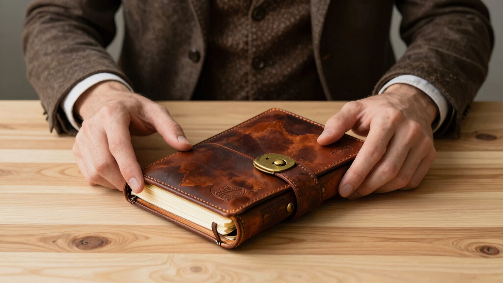 steampunk journal leather