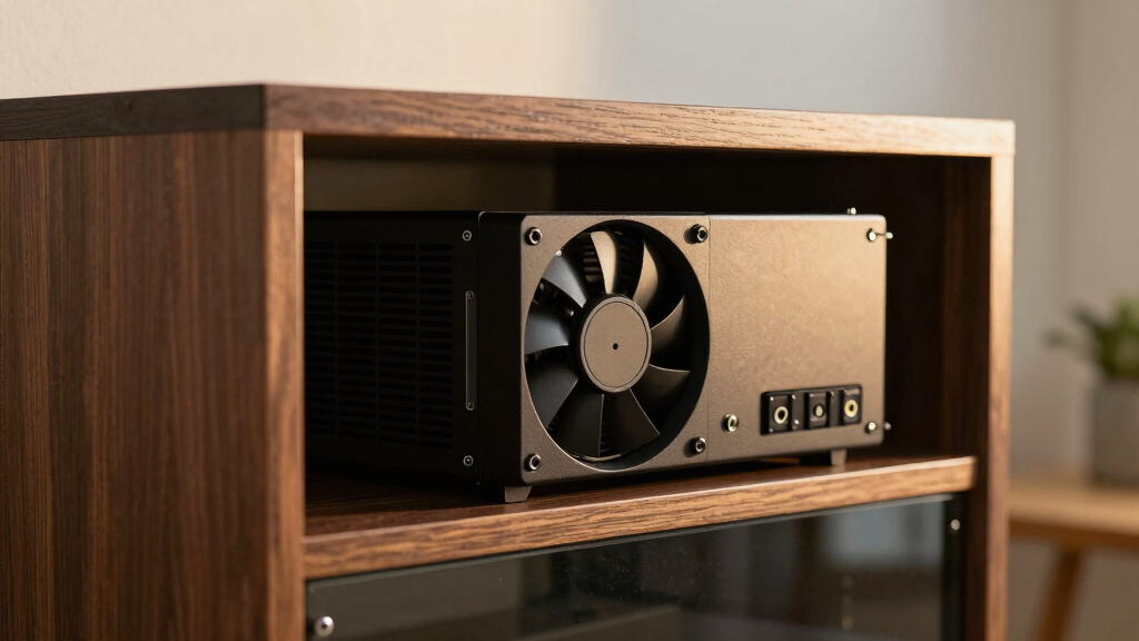 best quiet cooling fan system for AV cabinet