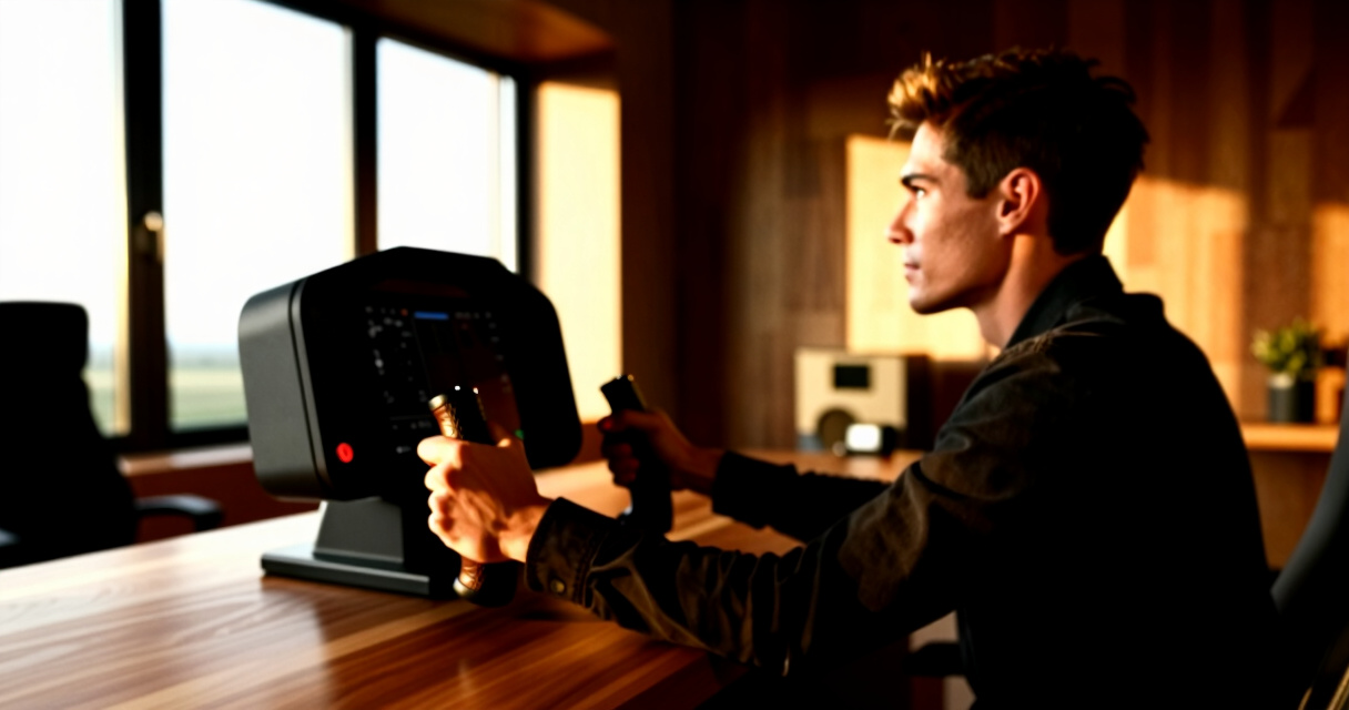 flight simulator yoke system