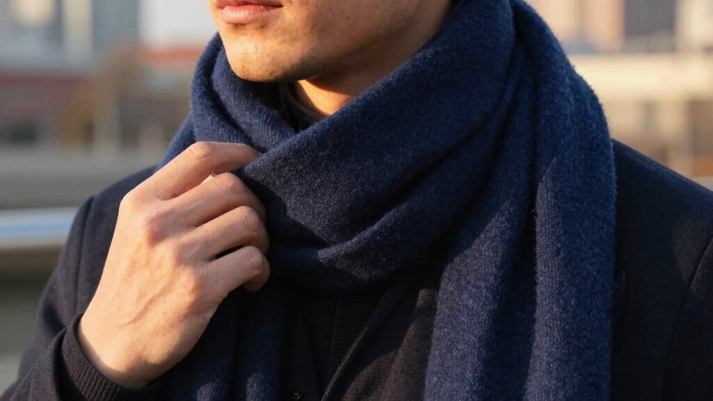 luxury cashmere scarf for men
