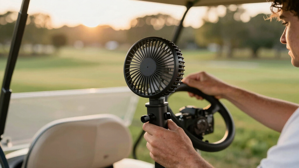 best golf cart fan with clamp