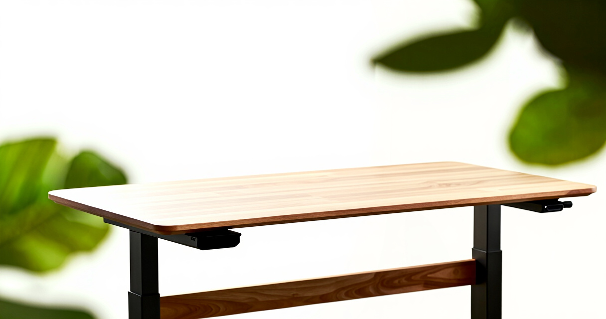 best solid wood electric standing desk premium