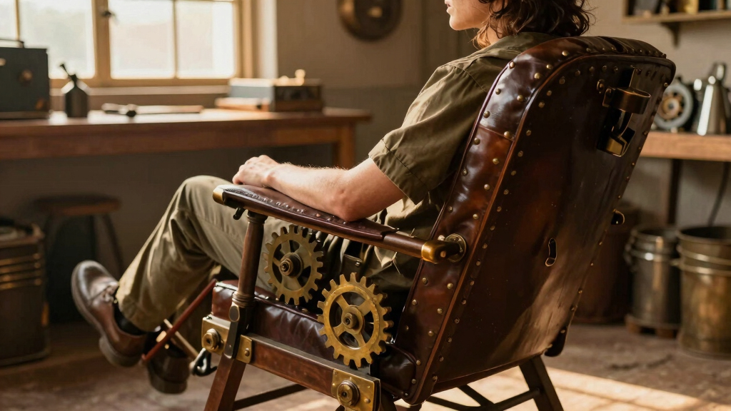 steampunk recliner chair