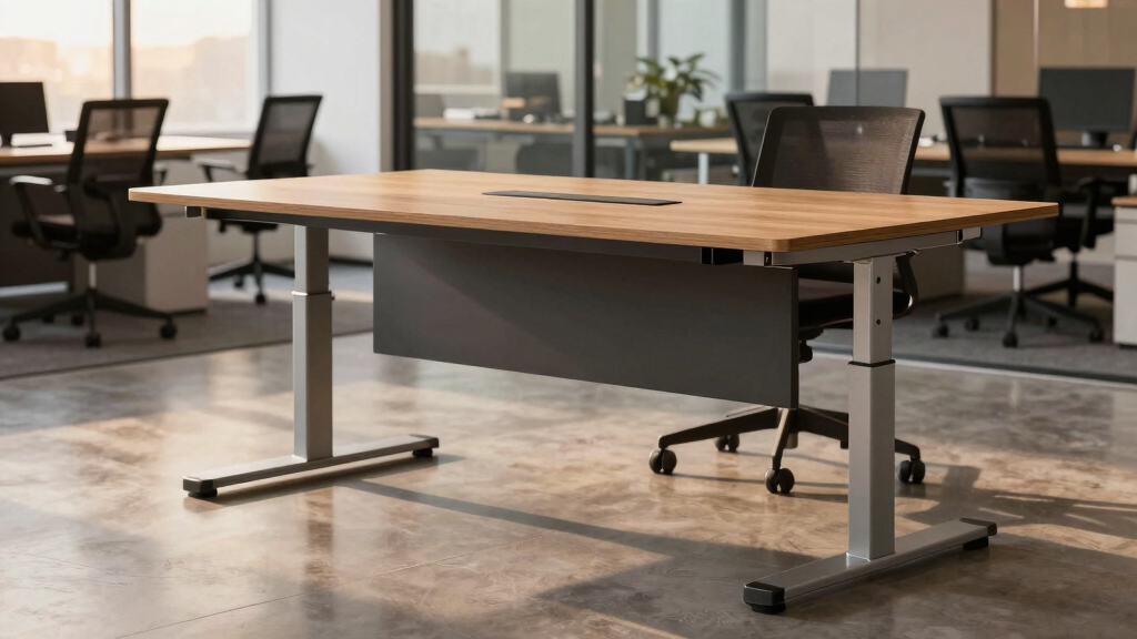 best sit stand conference table motorized