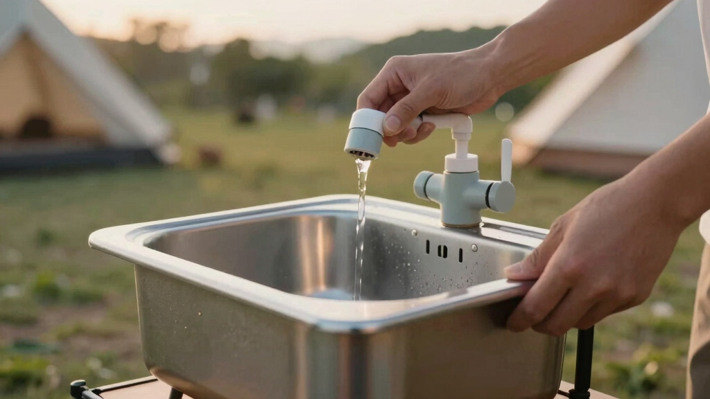 portable sink camp system