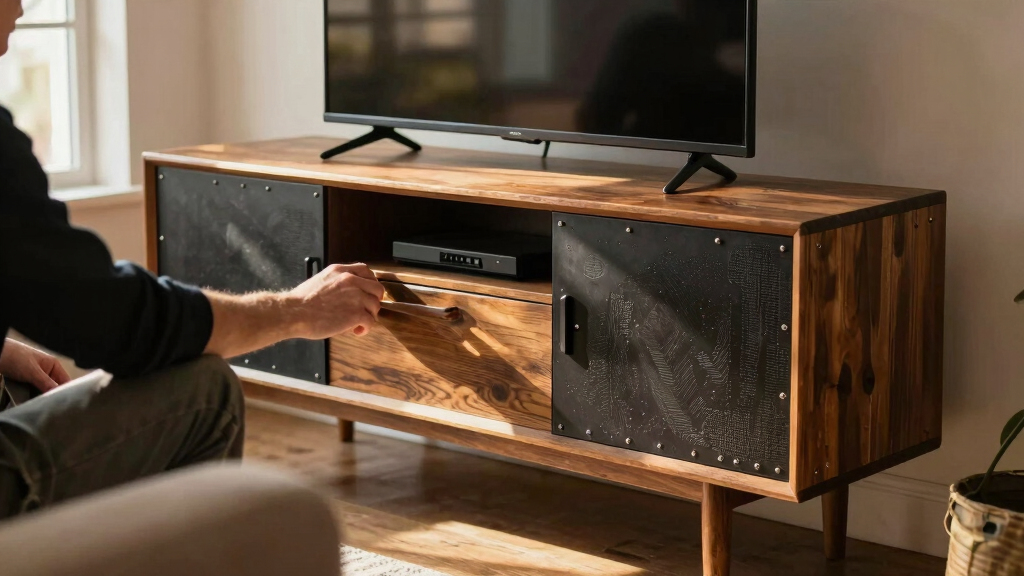 industrial TV console