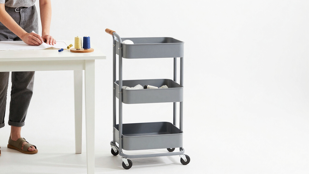 best rolling craft carts for sewing rooms