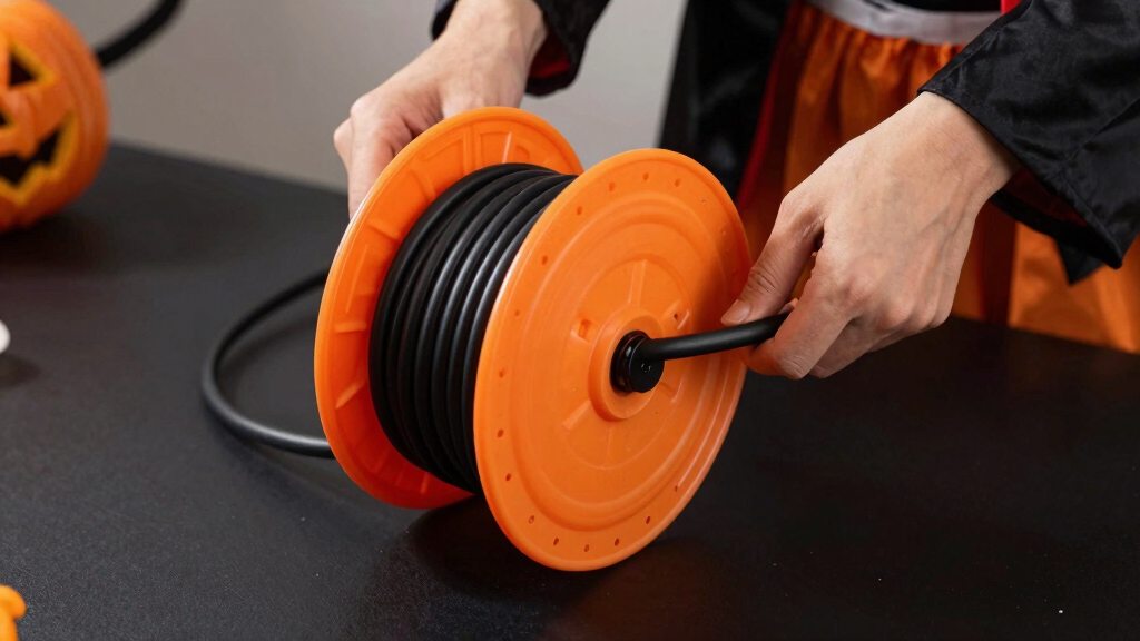 best outdoor rated extension cord reel for halloween