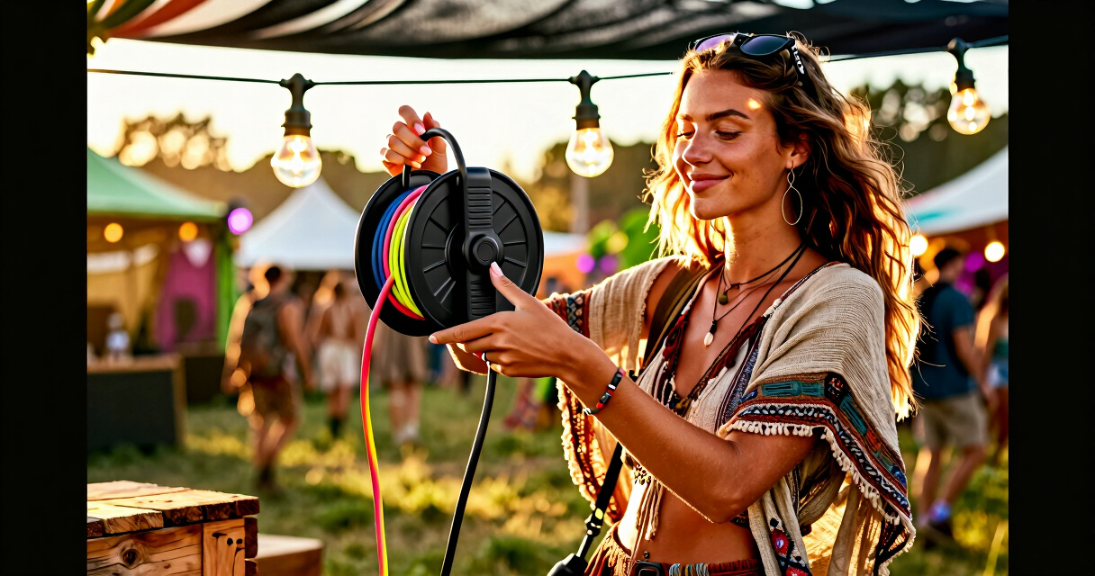 best extension cord reel for festival camp power
