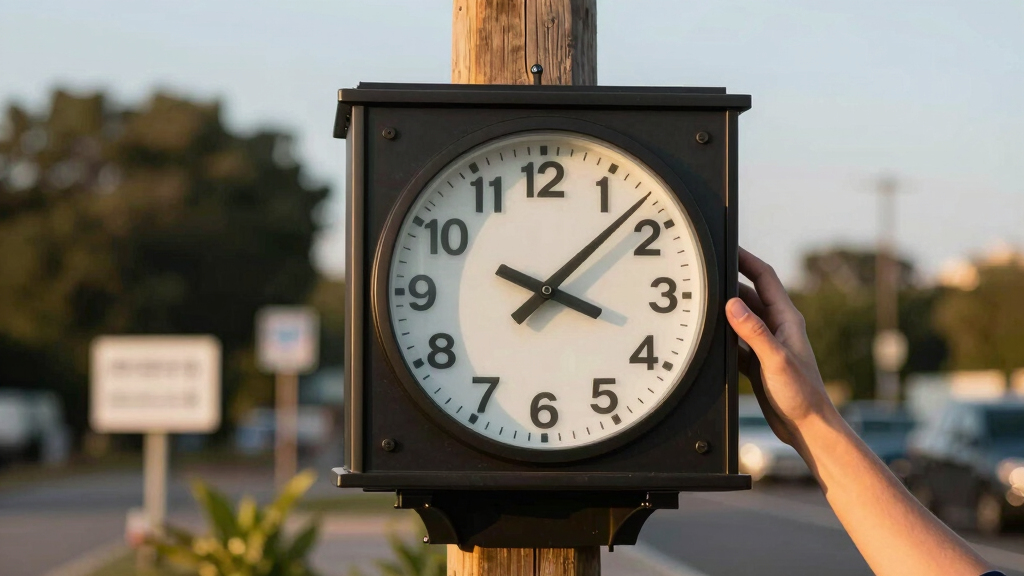 weatherproof outdoor clock station