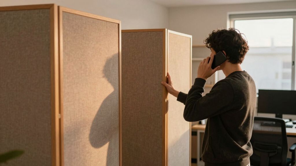 best acoustic room divider for call privacy