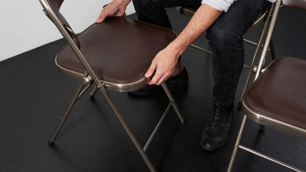 luxury folding chairs set