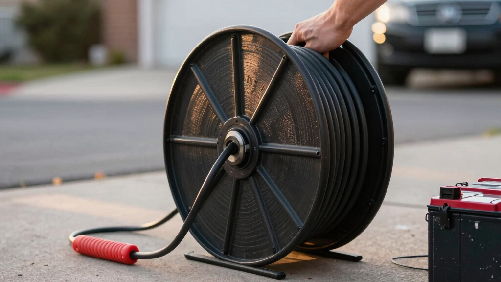 best compact garage extension cord reel