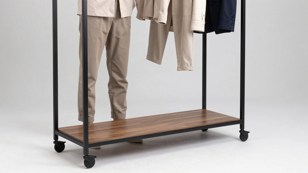 luxury rolling racks for fashion rooms